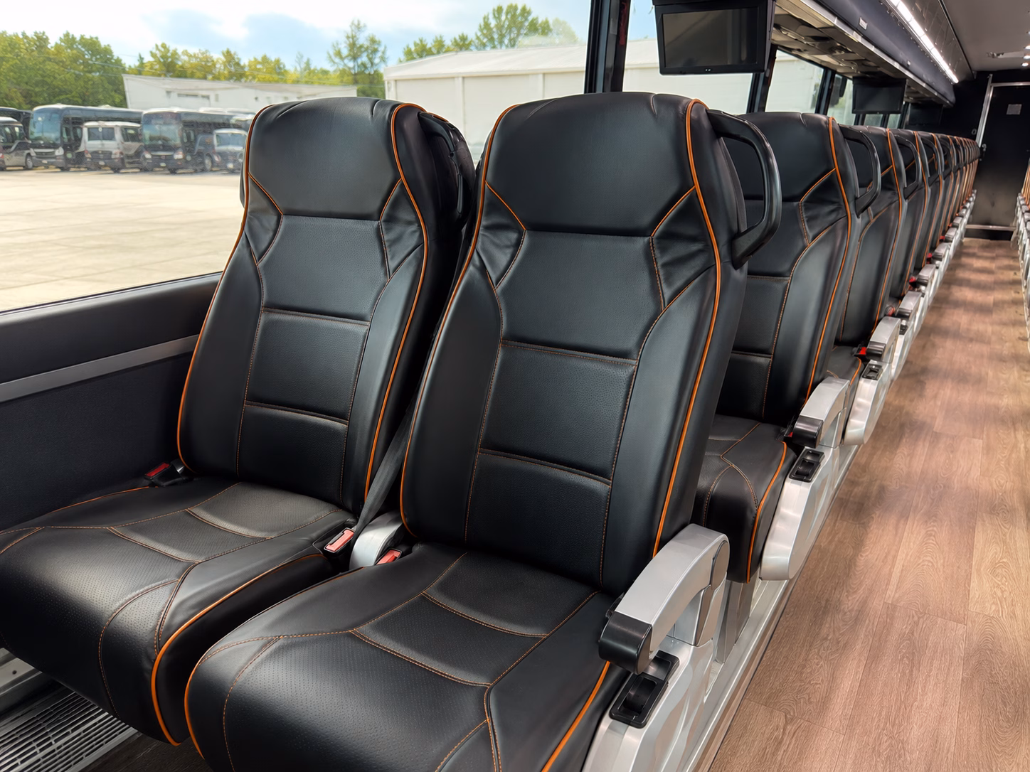 west new york charter bus interior gallery